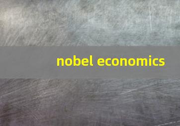 nobel economics